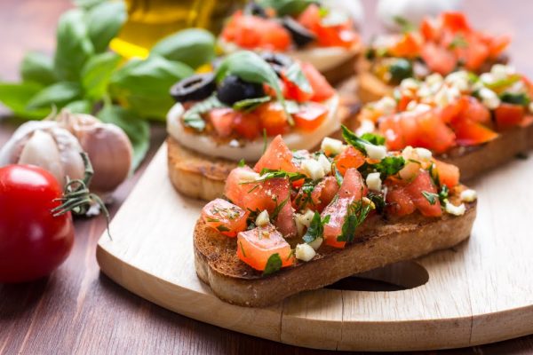 Rychlá rajčatová bruschetta